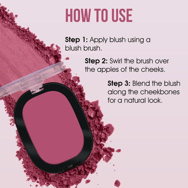 Beauty Berry Dream Matte Blush - 12 Flirty Nude, 7g | Lightweight, Silky-Smooth Texture, Ultra Matte Blusher Palette | Highly Pigmented & Blendable Shades, Blusher for Face Makeup